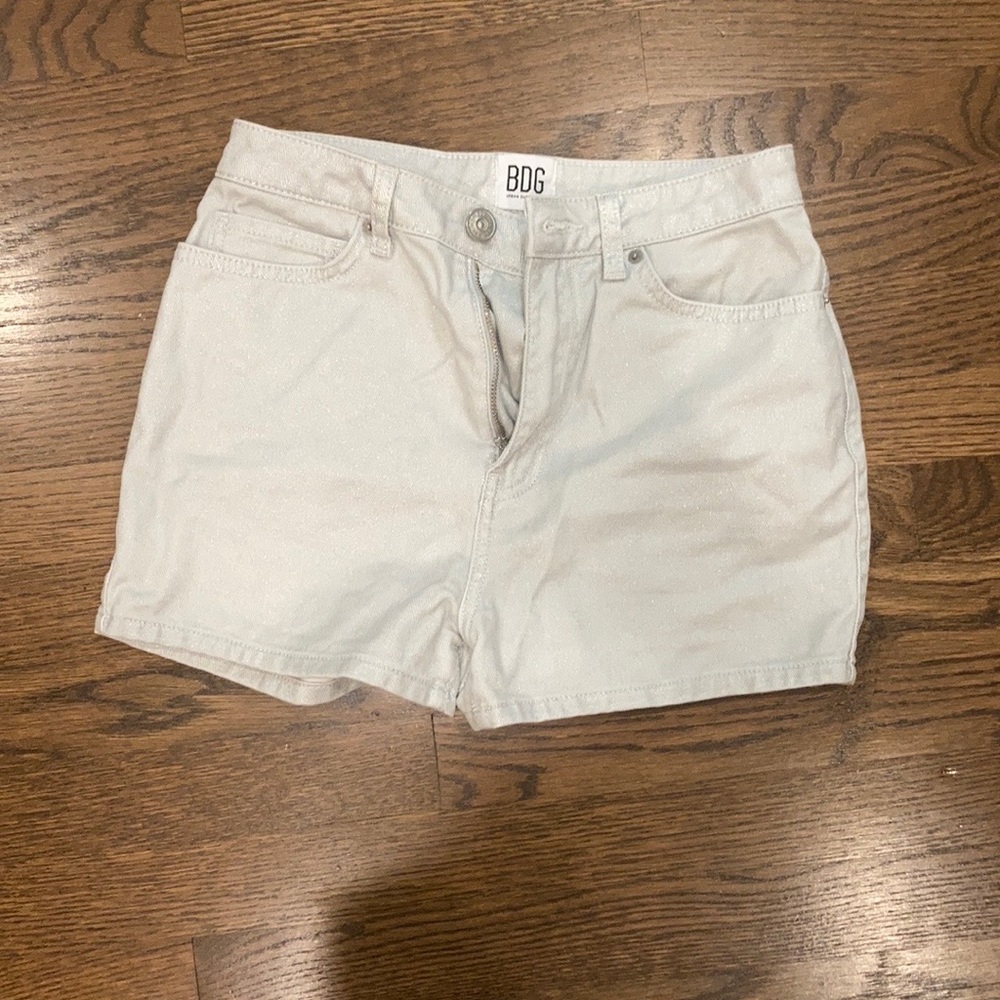 BDG silver shorts size W24